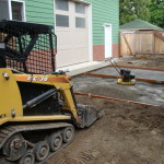 Prep for pavers and concrete